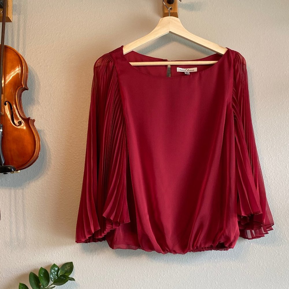 Elegant Burgundy Blouse